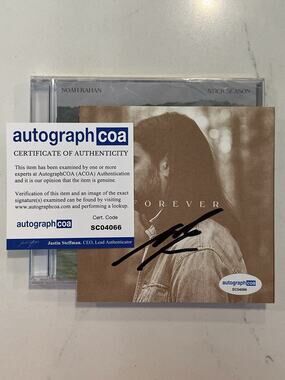 Noah Kahan Stick Season Sealed CD Signed Forever COA Autographed Card ACOA #2